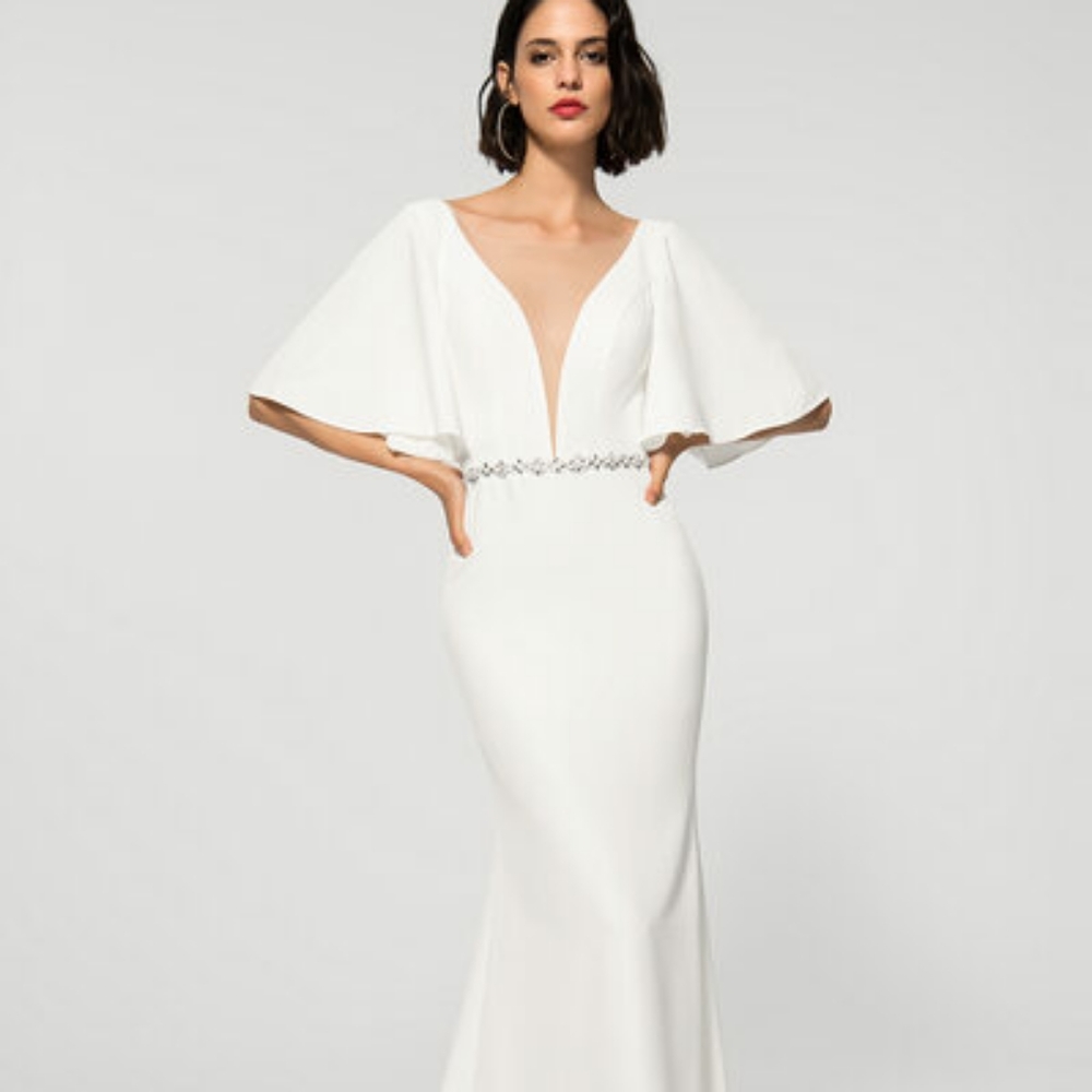 Plus Size Mermaid Gown Dusty Pink